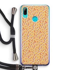 CaseCompany Camouflage: Huawei P Smart (2019) Transparant Hoesje met koord
