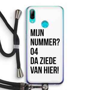 CaseCompany Da ziede van hier: Huawei P Smart (2019) Transparant Hoesje met koord