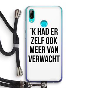 CaseCompany Meer verwacht: Huawei P Smart (2019) Transparant Hoesje met koord