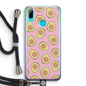 CaseCompany Dancing avocados: Huawei P Smart (2019) Transparant Hoesje met koord