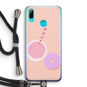 CaseCompany Donut: Huawei P Smart (2019) Transparant Hoesje met koord