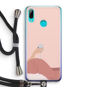 CaseCompany Wine: Huawei P Smart (2019) Transparant Hoesje met koord