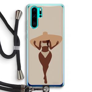 CaseCompany Let's get salty: Huawei P30 Pro Transparant Hoesje met koord