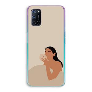 CaseCompany Fresh coffee: Oppo A92 Transparant Hoesje
