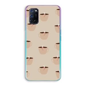 CaseCompany Morning coffee: Oppo A92 Transparant Hoesje