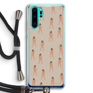 CaseCompany You're so golden: Huawei P30 Pro Transparant Hoesje met koord