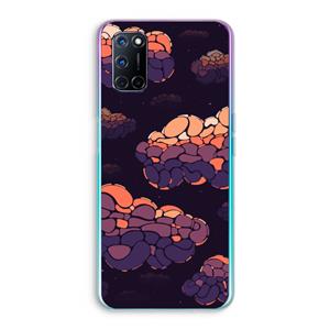 CaseCompany Patroon Wolken: Oppo A92 Transparant Hoesje