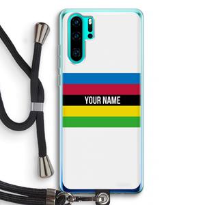 CaseCompany WK Wielrennen: Huawei P30 Pro Transparant Hoesje met koord
