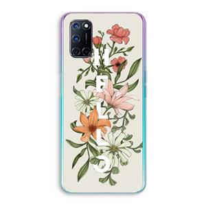 CaseCompany Hello bloemen: Oppo A92 Transparant Hoesje