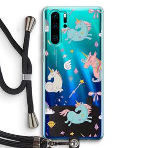 CaseCompany Fantasiewereld: Huawei P30 Pro Transparant Hoesje met koord