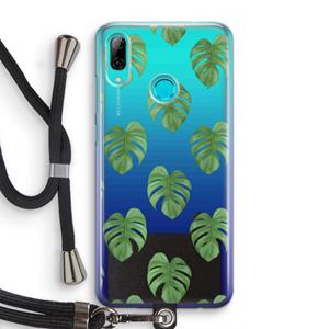 CaseCompany Monstera leaves: Huawei P Smart (2019) Transparant Hoesje met koord