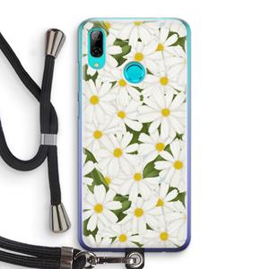 CaseCompany Summer Daisies: Huawei P Smart (2019) Transparant Hoesje met koord