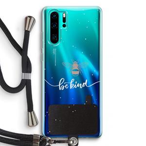 CaseCompany Be(e) kind: Huawei P30 Pro Transparant Hoesje met koord