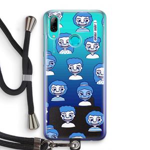 CaseCompany Gezichtjes: Huawei P Smart (2019) Transparant Hoesje met koord