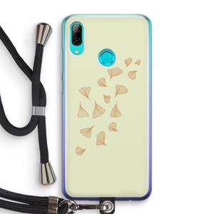 CaseCompany Falling Leaves: Huawei P Smart (2019) Transparant Hoesje met koord