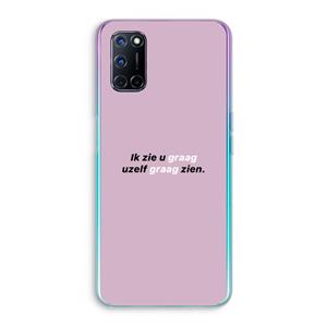 CaseCompany uzelf graag zien: Oppo A92 Transparant Hoesje