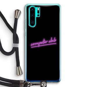 CaseCompany Vice Black: Huawei P30 Pro Transparant Hoesje met koord