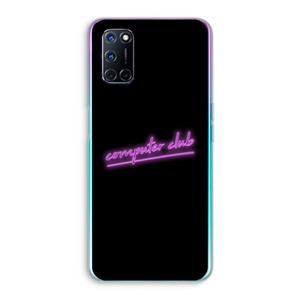 CaseCompany Vice Black: Oppo A92 Transparant Hoesje