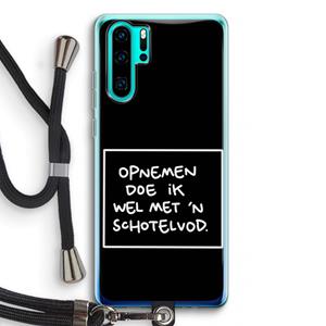 CaseCompany Schotelvod: Huawei P30 Pro Transparant Hoesje met koord
