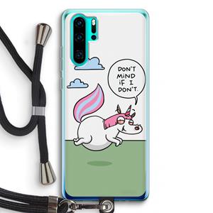 CaseCompany Unicorn: Huawei P30 Pro Transparant Hoesje met koord