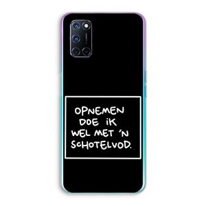 CaseCompany Schotelvod: Oppo A92 Transparant Hoesje