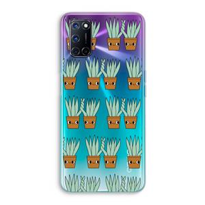 CaseCompany Sansevieria: Oppo A92 Transparant Hoesje