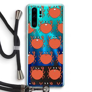 CaseCompany Krab: Huawei P30 Pro Transparant Hoesje met koord