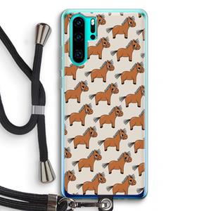 CaseCompany Pony: Huawei P30 Pro Transparant Hoesje met koord