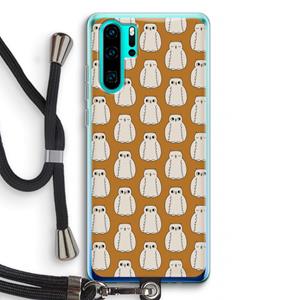 CaseCompany Uilen: Huawei P30 Pro Transparant Hoesje met koord