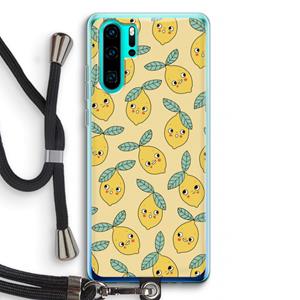 CaseCompany Citroenen: Huawei P30 Pro Transparant Hoesje met koord