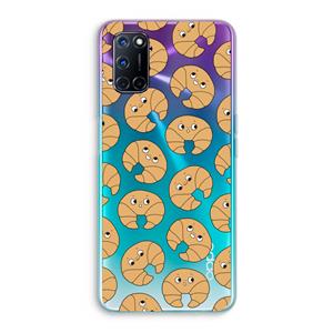 CaseCompany Croissant: Oppo A92 Transparant Hoesje