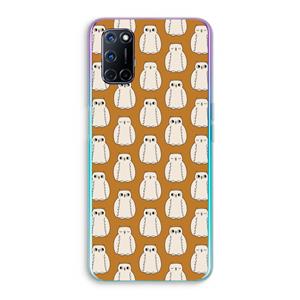 CaseCompany Uilen: Oppo A92 Transparant Hoesje