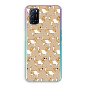 CaseCompany Doggy: Oppo A92 Transparant Hoesje
