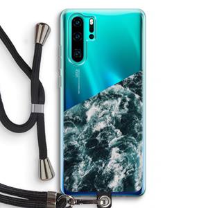 CaseCompany Zee golf: Huawei P30 Pro Transparant Hoesje met koord