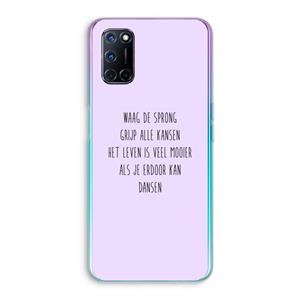 CaseCompany Sprong: Oppo A92 Transparant Hoesje