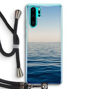 CaseCompany Water horizon: Huawei P30 Pro Transparant Hoesje met koord