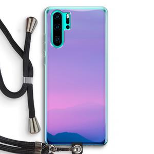 CaseCompany Sunset pastel: Huawei P30 Pro Transparant Hoesje met koord
