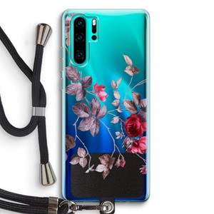 CaseCompany Mooie bloemen: Huawei P30 Pro Transparant Hoesje met koord