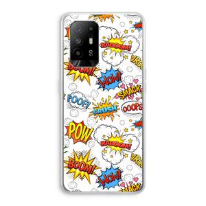 CaseCompany Pow Smack: Oppo A95 5G Transparant Hoesje