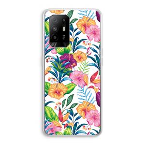 CaseCompany Tropisch 2: Oppo A95 5G Transparant Hoesje