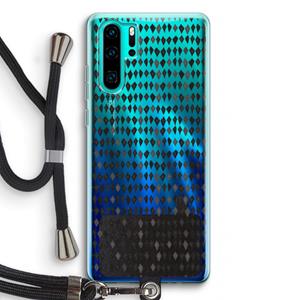 CaseCompany Crazy shapes: Huawei P30 Pro Transparant Hoesje met koord