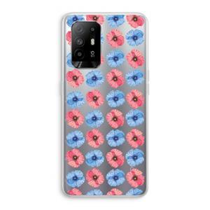 CaseCompany Klaproosjes: Oppo A95 5G Transparant Hoesje