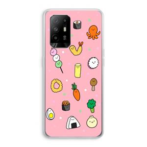 CaseCompany Happy bento friends: Oppo A95 5G Transparant Hoesje