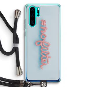 CaseCompany nofilter: Huawei P30 Pro Transparant Hoesje met koord