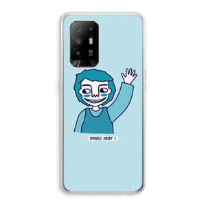 CaseCompany Zwaai: Oppo A95 5G Transparant Hoesje
