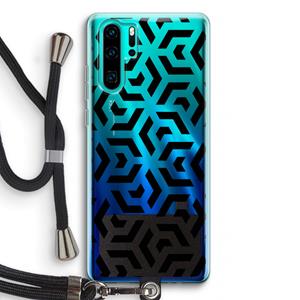 CaseCompany Crazy pattern: Huawei P30 Pro Transparant Hoesje met koord