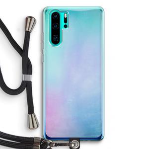 CaseCompany mist pastel: Huawei P30 Pro Transparant Hoesje met koord