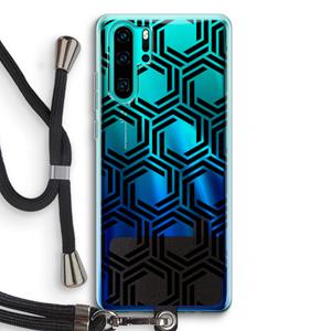CaseCompany Geometrisch patroon: Huawei P30 Pro Transparant Hoesje met koord