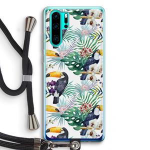 CaseCompany Tukans: Huawei P30 Pro Transparant Hoesje met koord