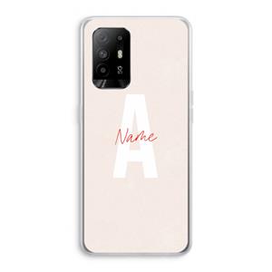 CaseCompany Strawberry Milkshake: Oppo A95 5G Transparant Hoesje